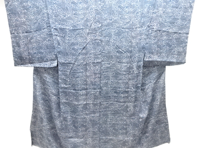 JAPANESE KIMONO / ANTIQUE MENS JUBAN / SILK / MON KINSHA / BAMBOO SCREEN